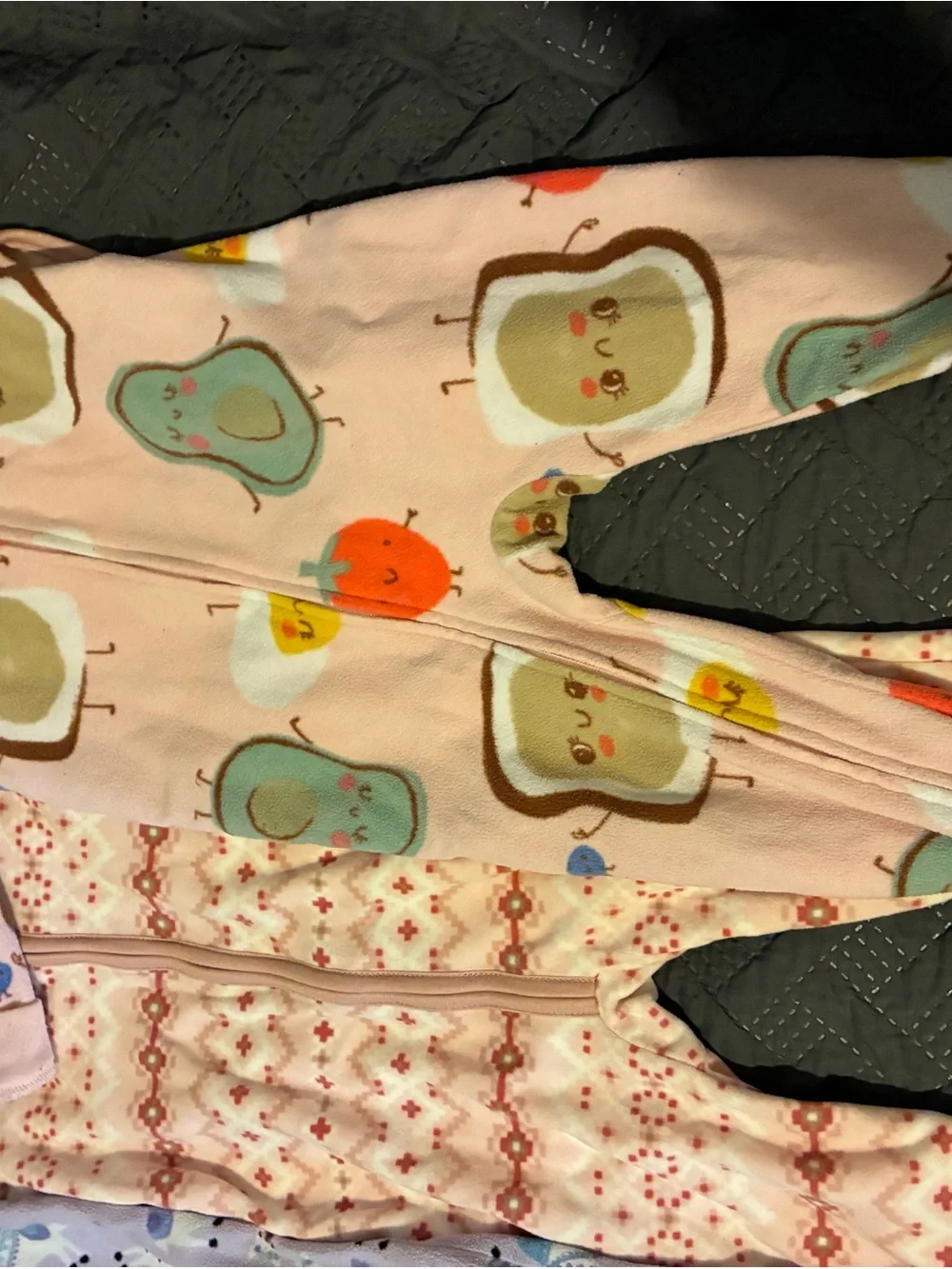 Carter's Red & Green Fair Isle Footed One-Piece Pajamas